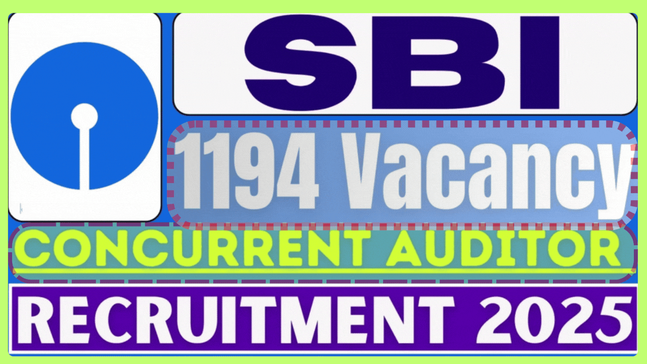 SBI Concurrent Auditor Recruitment 2025